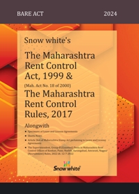 THE MAHARASHTRA RENT CONTROL ACT, 1999 & RULES, 2017 ( BARE ACT )